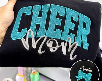 Sudadera personalizada con bordado de purpurina para animadoras, regalo de espíritu de equipo, día del partido