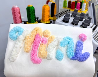 Sudadera bordada de chenilla personalizada Mimi, regalo personalizado para la abuela