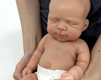 Muñeca bebé renacida de 18 pulgadas, cuerpo completo de silicona, realista, recién nacida, regalo para ella