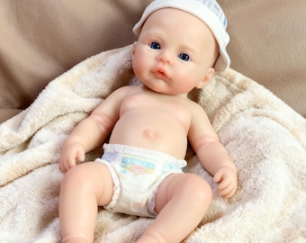 Muñeca bebé renacida de silicona suave, de 15 a 45 cm, cuerpo completo, realista, para coleccionistas, regalo de Navidad.