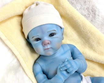 Muñeca bebé renacida de fantasía de 20 pulgadas, recién nacida de vinilo con arte realista, regalo coleccionable para ella