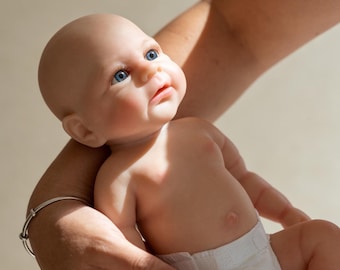Muñeca bebé renacida de silicona de 30 cm, muñeca de arte de cuerpo completo para recién nacida, regalo de Navidad