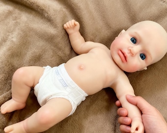 Muñecas Reborn de silicona de cuerpo completo, de 15 a 40 cm, para recién nacida, regalo de Navidad.