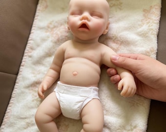 Muñecas Reborn de 18 pulgadas, muñecas coleccionables de silicona suave de cuerpo completo, regalo de Navidad para ella