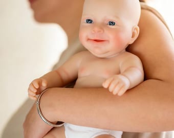 Muñeca bebé renacida de silicona de cuerpo completo, de 15 a 30 cm (Ryan o Rose), regalo de Navidad