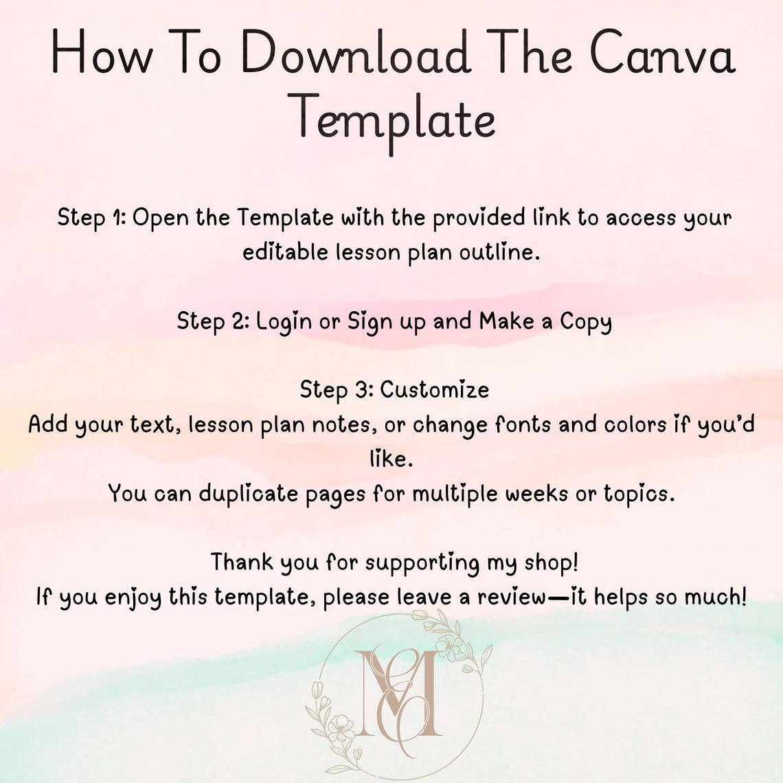 Editable Preschool Lesson Plan Template: Monthly Teacher Planner (canva ...