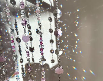 Pink Pig Sun Catcher Crystal Rainbow Maker