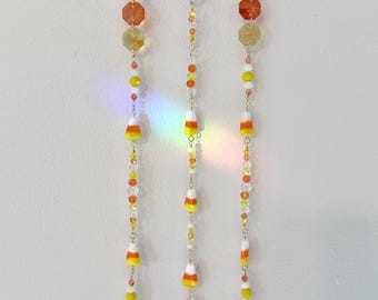Candy Corn Halloween Sun Catcher Rainbow Maker