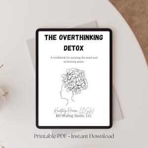 Overthinking Detox Workbook | Anxiety Relief, Mental Clarity (Printable PDF)