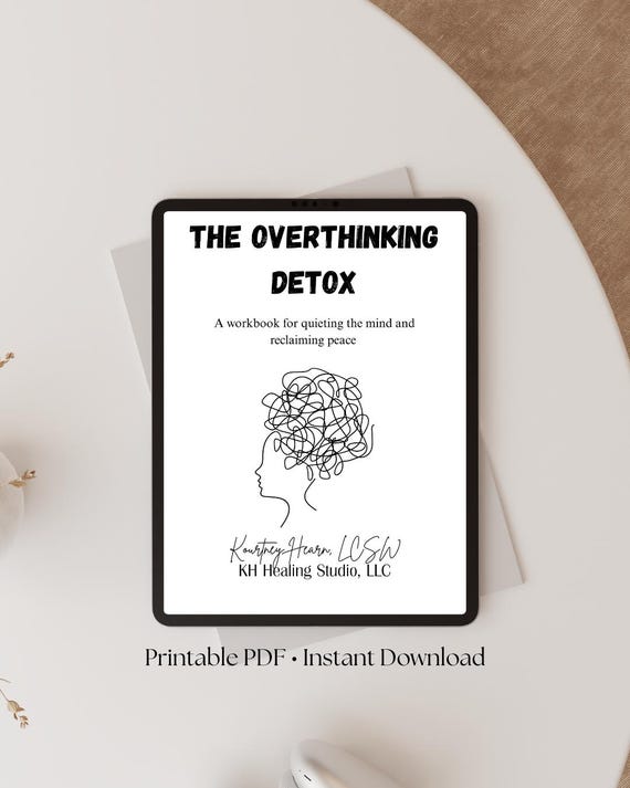 Overthinking Detox Workbook | Anxiety Relief, Mental Clarity (Printable PDF)