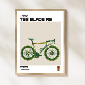 サイクリングポスター / 自転車ウォールアート / ミニマリストバイクプリント / ルック / サイクリングギフト / モダンなホームデコレーション / 印刷可能な自転車アート