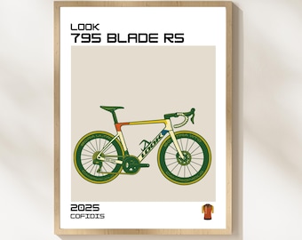 Cycling Poster / Bicycle Wall Art / Minimalist Bike Print / Look / Cycling Gift / Modern Home Decor / Printable Bike Art