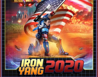 Poster - Iron Yang 2020 (Andrew Yang) - Epic Political Art by Jason Heuser (Sharpwriter)