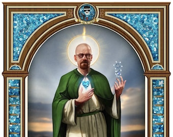 Poster - Saint Walter White - Epic Pop Culture Art by Jason Heuser (Sharpwriter) - Breaking Bad Tribute