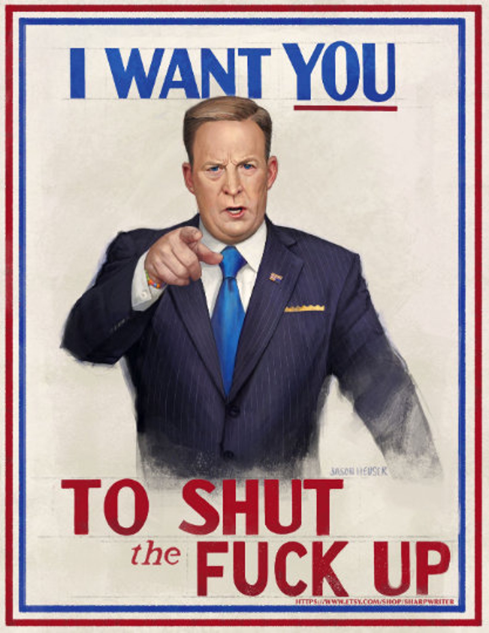 I Want You To Shut The Fuck Up 24x36 Epic Size Poster Etsy 