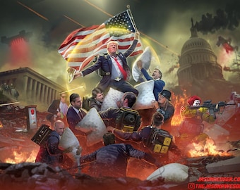 Poster - The Escalation of the Donald - Epic American President Art by Jason Heuser (Sharpwriter)
