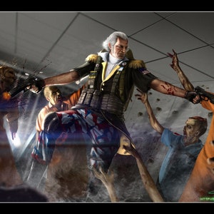 Poster - George Washington, Zombie Hunter - Epic American President Art by Jason Heuser (Sharpwriter)