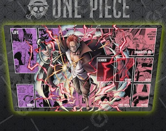 Tapete de juego OP – Tapete de juego TCG Shanks, tapete de escritorio estilo anime, tapete de juego de cartas coleccionables de regalo