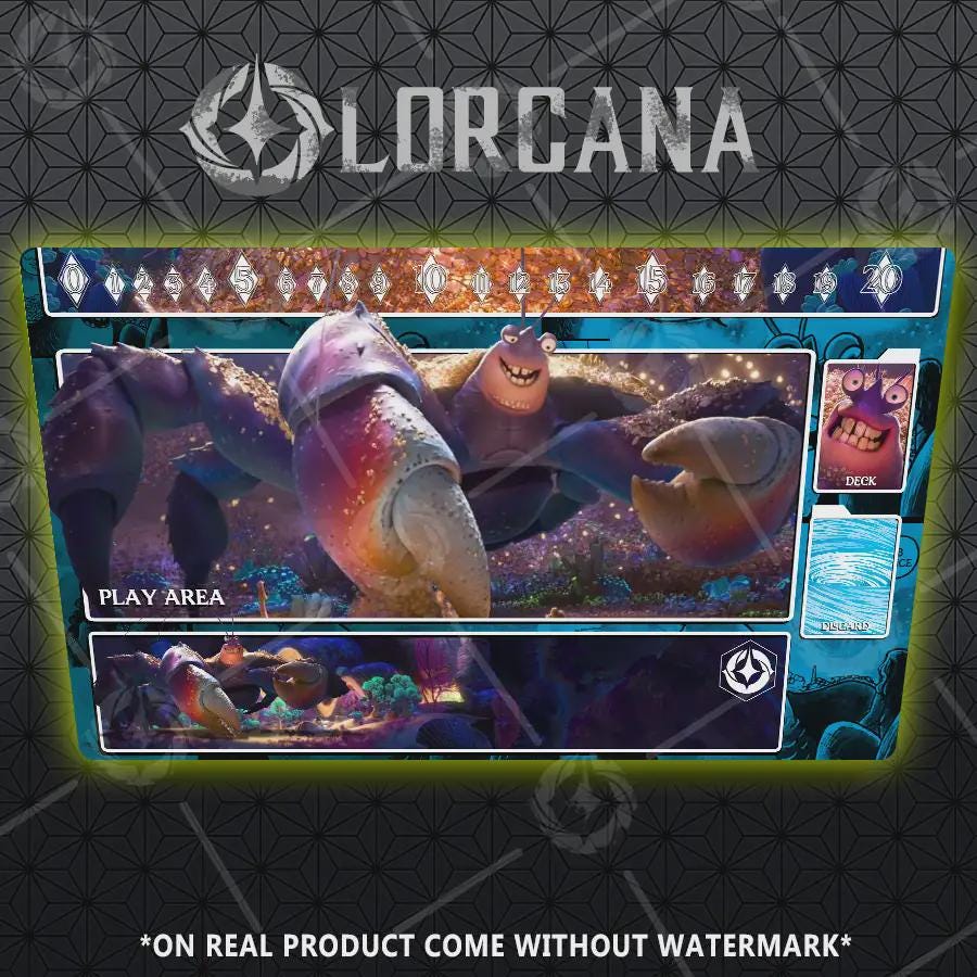 Tamatoa プレイマット – ロルカーナ TCG ゲームマット、アニメスタイル