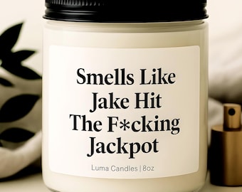 Funny Engagement Candle: Soy Wax, Personalized Wedding Gift