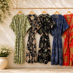 Handmade Kaftan,cotton kaftan,plus size,Regular size,Caftan,Resort wear,Cotton loungewear,Cotton sleepwear, Nightie,Mother's Day gift,boho