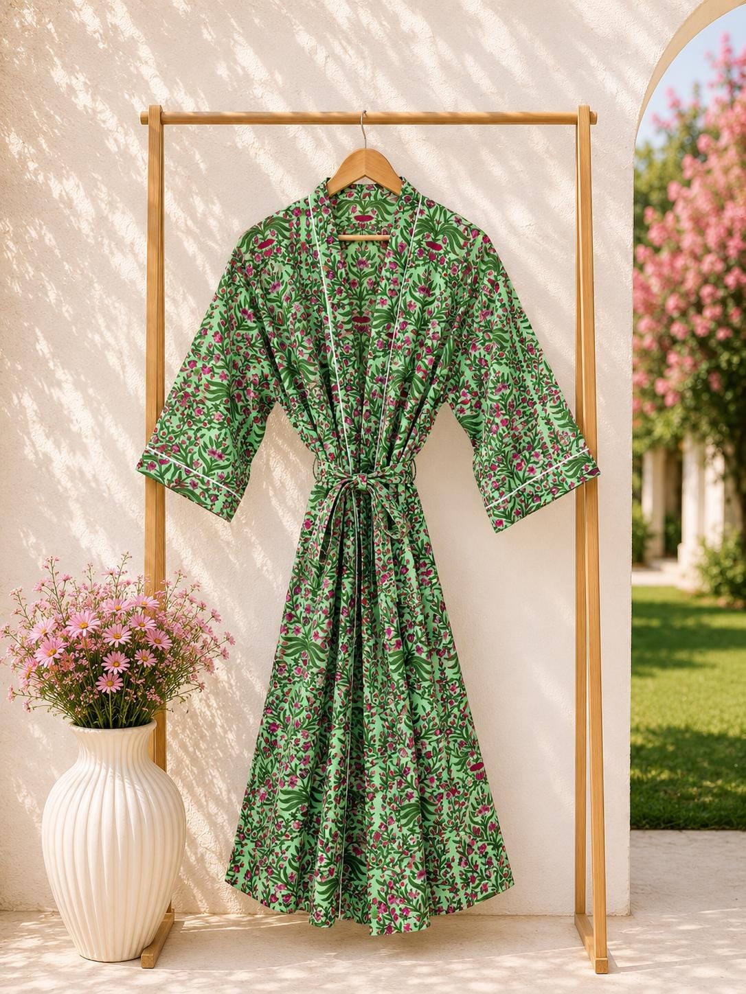 ladies floral dressing gown New Arrival 2026