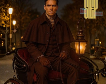 Capa estilo Regency Inverness / Estilo detective Sherlock / Abrigo Garrick / Chaqueta de rol