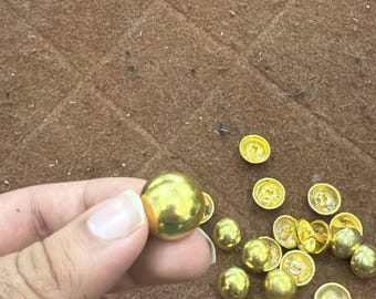 Patrón de diseño de botones de latón estilo Regencia