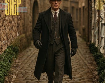 Disfraz de Peaky Blinders para hombre: traje vintage de los años 20, estilo Thomas Shelby