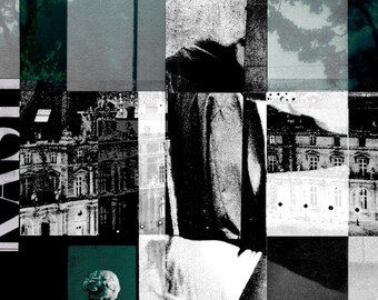 Digital collage art print