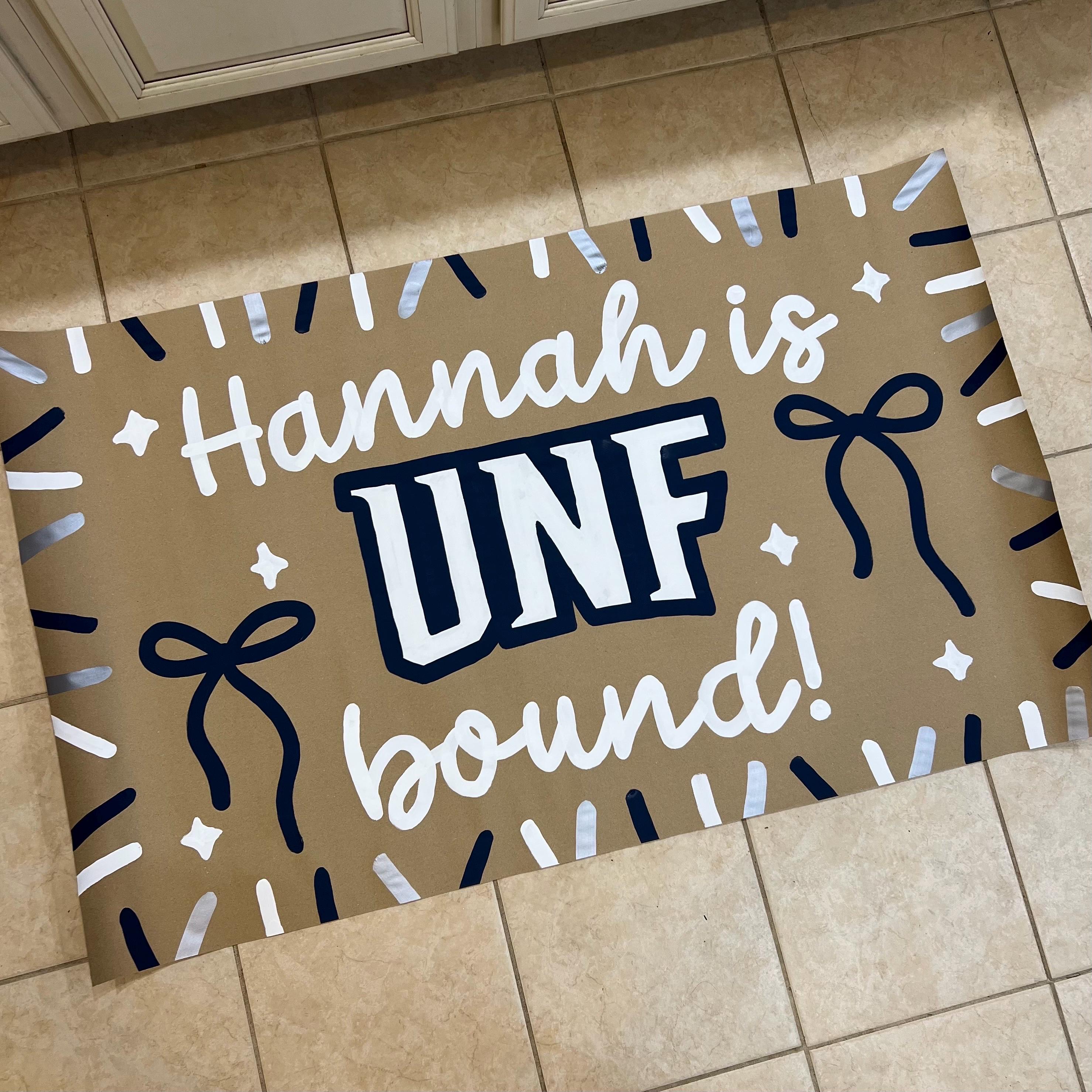 Send Off Program Banner Custom Graduation & College Send off Painted Banner | Party Decor ...