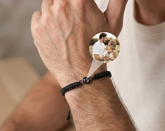 Custom Photo Projection Bracelet | Photo Projection Bracelet | Handcrafted | Minimalist Style |Gifts for the Family | Graduation Gifts