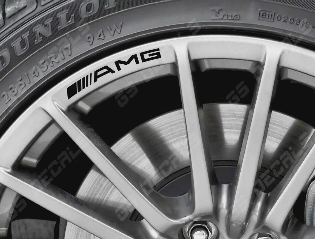 Decals For Rim 5x AMG Mercedes-benz Wheel Rim Decals – Car Accessory for Rims ...