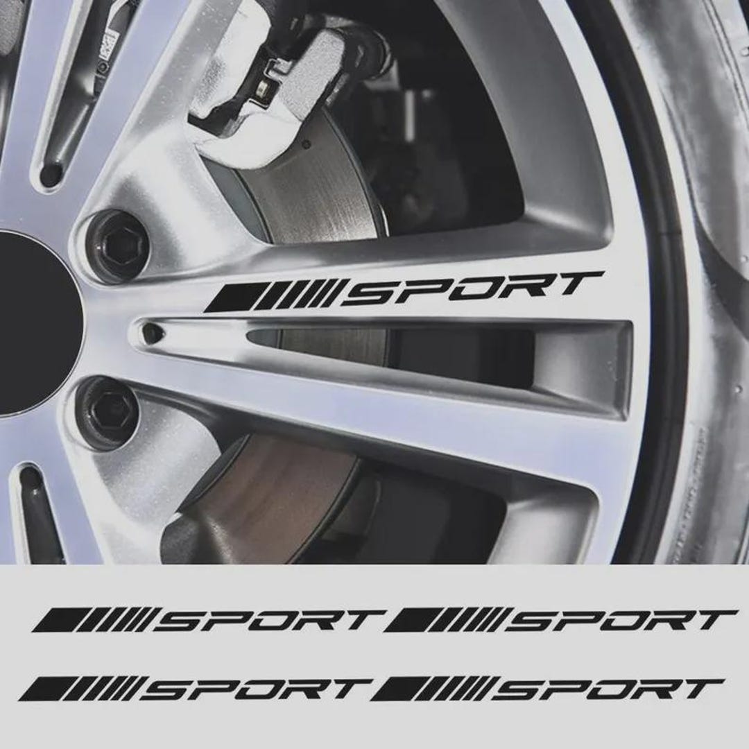 4x Racing Wheel Rim Decal Stickers – 4