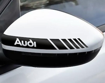 Audi Rings Decals Stickers • Car Mirror / Door Sill / Window Vinyl Graphics
