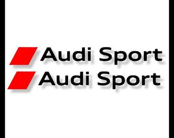 Audi Sport Stickers |Car Vinyl Decals | Racing Sticker Pair | Car Exterior Accessories