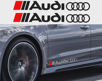 Audi Side Skirt Decals – 2x Vinyl Stickers for Doors | Compatible with All Audi Models