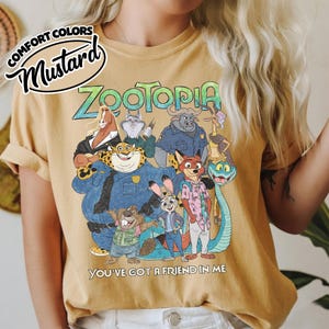 Comfort Colors Retro Zootopia Shirt, Judy Hopps Shirt, Nick Wilde Shirt, Retro Zootropolis Disney Tee,WDW Family 2026 Trip Tee UOU310 bild 4