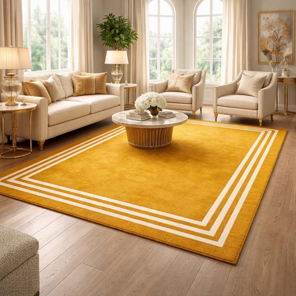 Mustard Yellow Area Rug