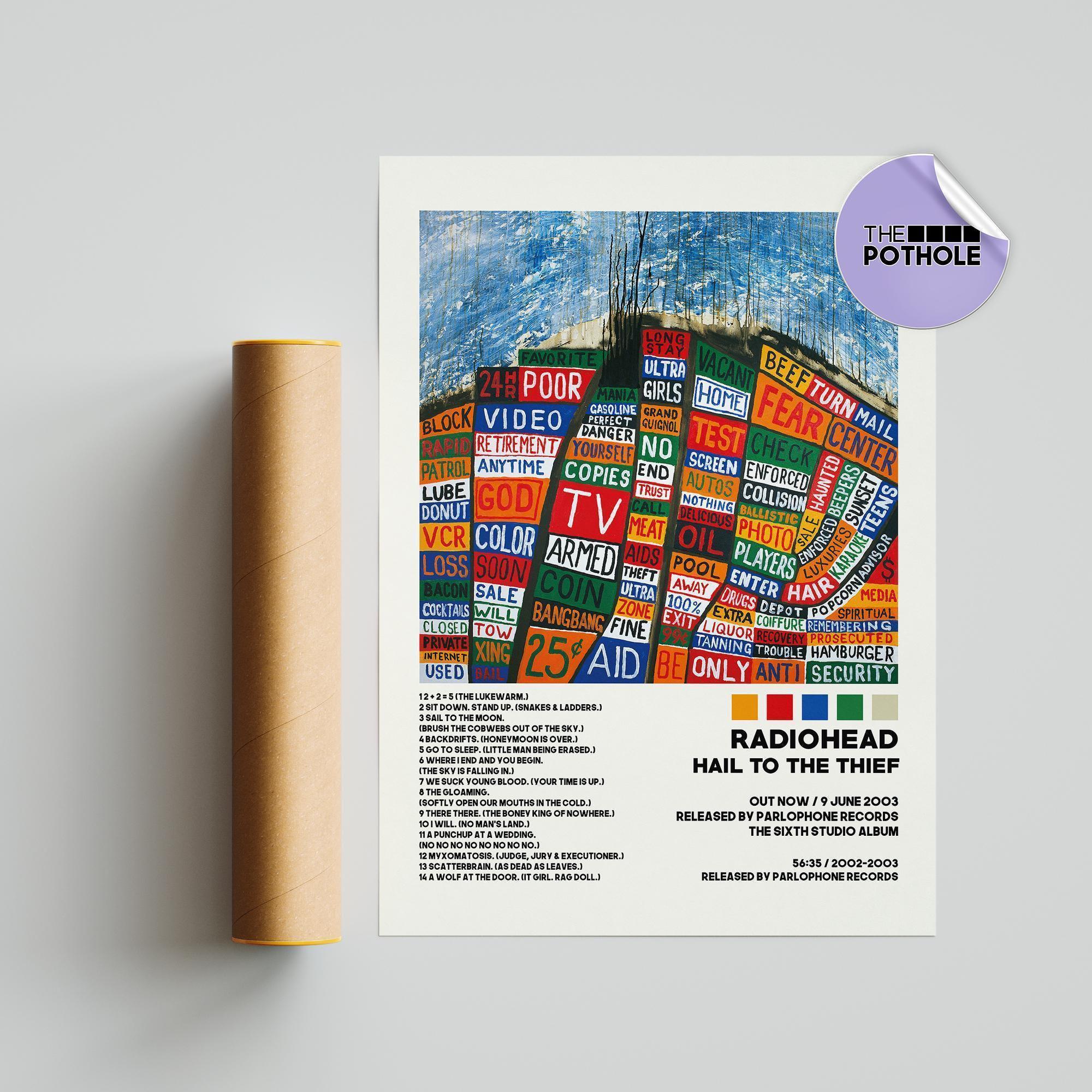 Radiohead Poster Hail to the Thief - Etsy