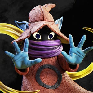 Floating Mystic Wizard STL | Arcane Spellcaster 3D Print Model | Orko