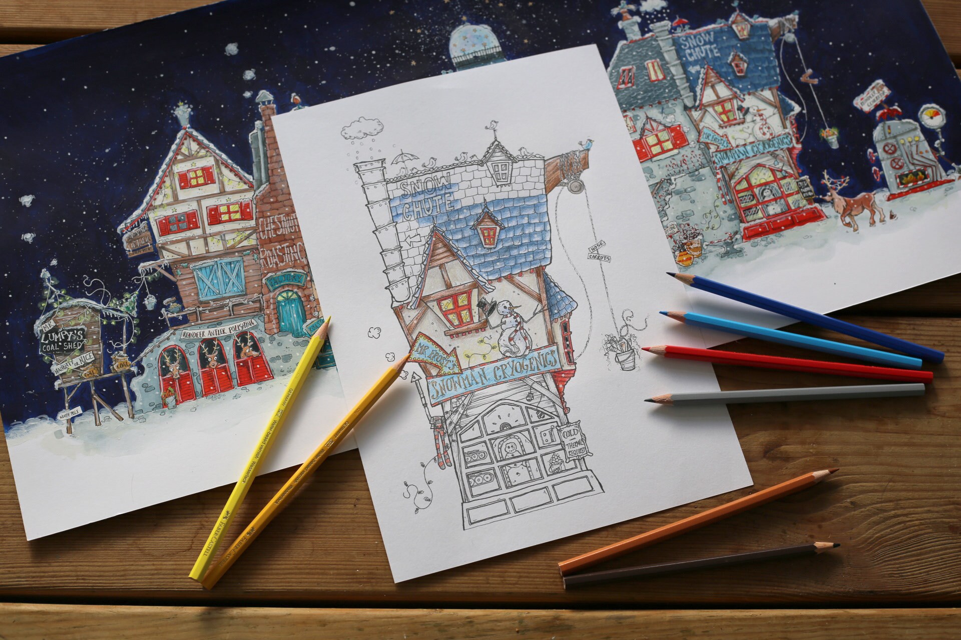 Tinseltown Fun Christmas Holiday Coloring Pages Colouring Etsy UK
