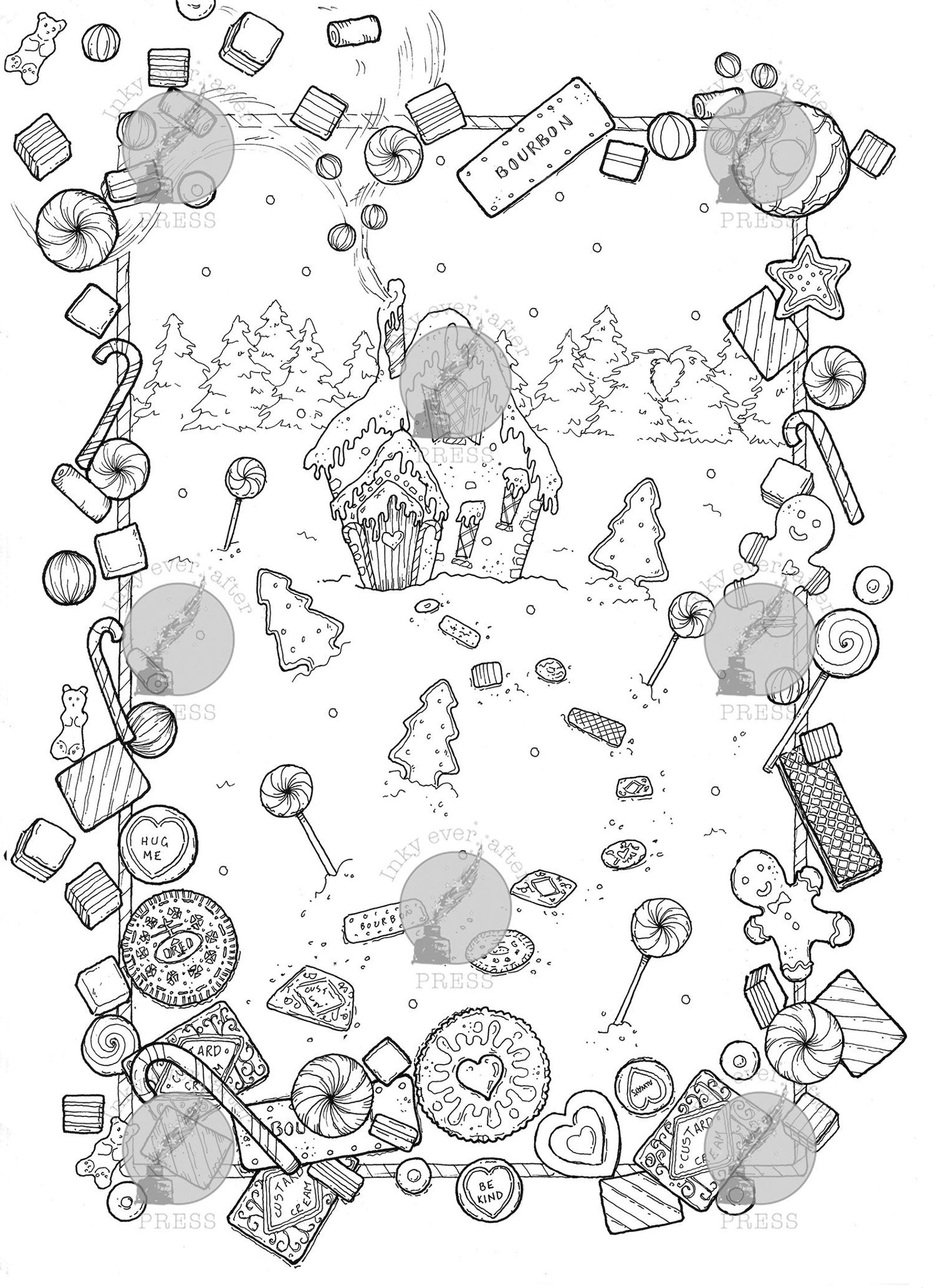 Fun Christmas Coloring Pages Colouring Book Pdfs Etsy