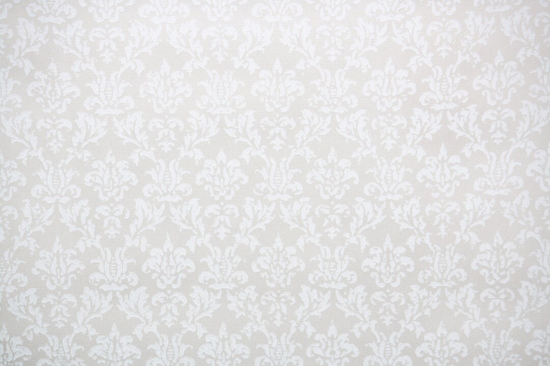 Retro Wallpaper by the Yard 60s Vintage Wallpaper 1960s Damask