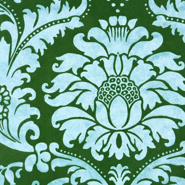 Flocked Wallpaper Etsy