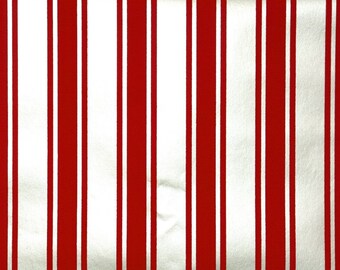 Retro Flock Wallpaper by the Yard 70s Vintage Flock Wallpaper - 1970s Red and Gold Stripe