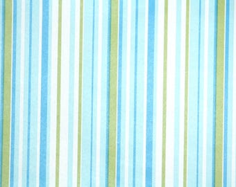 Vintage-Tapete aus den 1970er Jahren, Großpackung, blau-grün gestreift