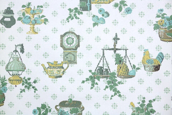 Buy Retro Wallpaper by the Yard 60s Vintage Wallpaper 1960s Online in India   Etsy