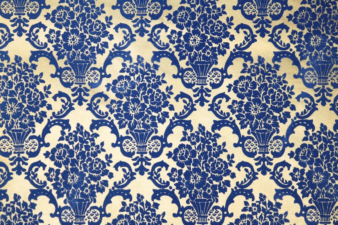 Retro Flock Wallpaper by the Yard 70s Vintage Flock Wallpaper - Etsy UK