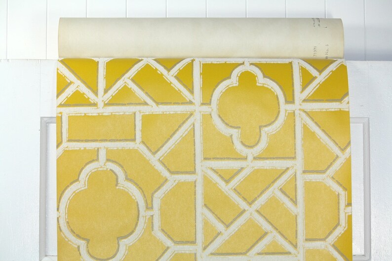 Retro Flock Wallpaper by the Yard 70s Vintage Flock Wallpaper Etsy